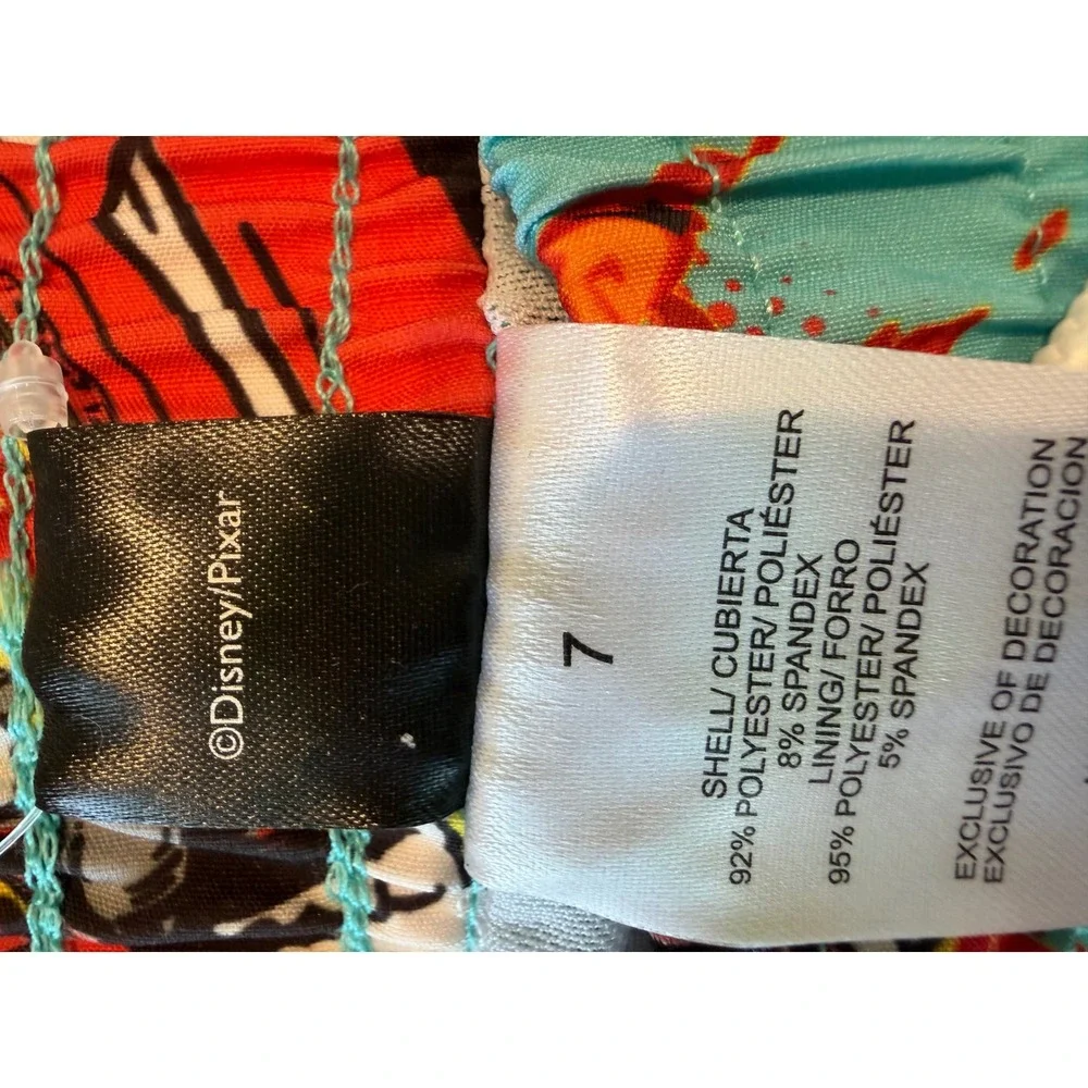Disney Pixar Cars Lightning McQueen Boys Swim Trunks Blue Size 7 NWT 50+ UPF